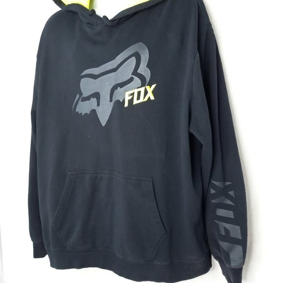 Fox Racing Black Hoodie Sweatshirt (2XL) - Picture 3 of 12